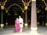 Tippu Sultan's Palace (my wife and I in foreground)
